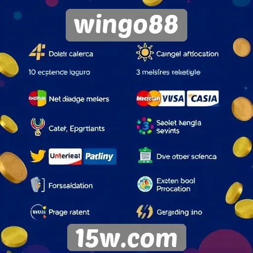 Métodos de pagamento aceitos pelo Wingo88