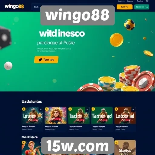 Interface do site Wingo88 é amigável ao usuário
